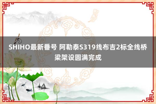SHIHO最新番号 阿勒泰S319线布吉2标全线桥梁架设圆满完成