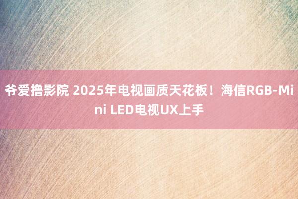 爷爱撸影院 2025年电视画质天花板！海信RGB-Mini LED电视UX上手