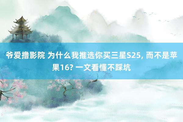爷爱撸影院 为什么我推选你买三星S25， 而不是苹果16? 一文看懂不踩坑